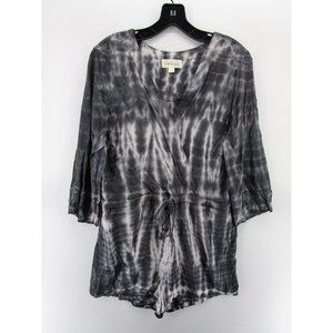 Cloth & Stone Romper Medium Tie Dye Wrap Belted Waist Tie Knit Preppy